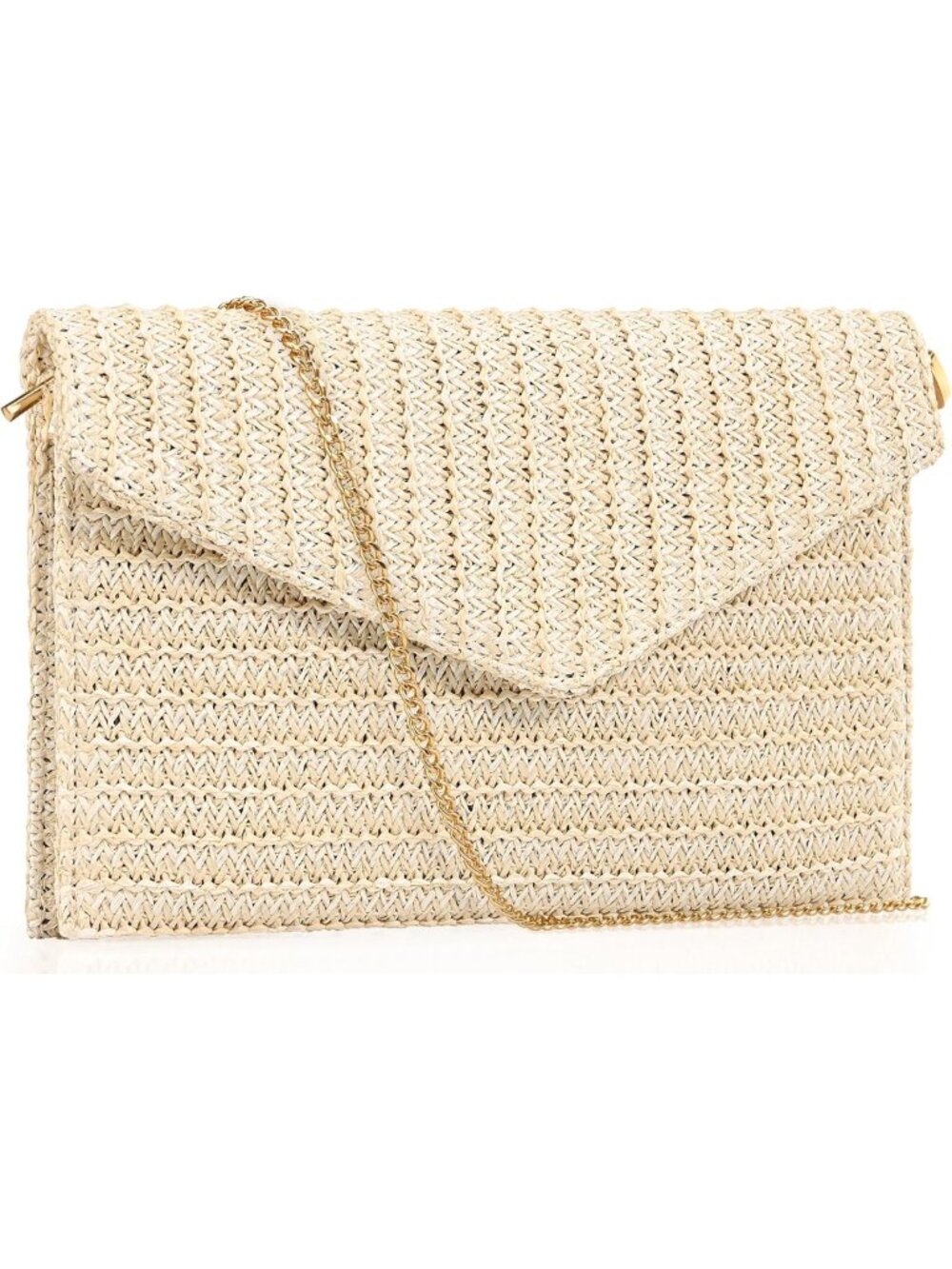 Chic Summer Woven Straw Clutch Purse, Elegant Beach Crossbody Bag, Boho Handbag